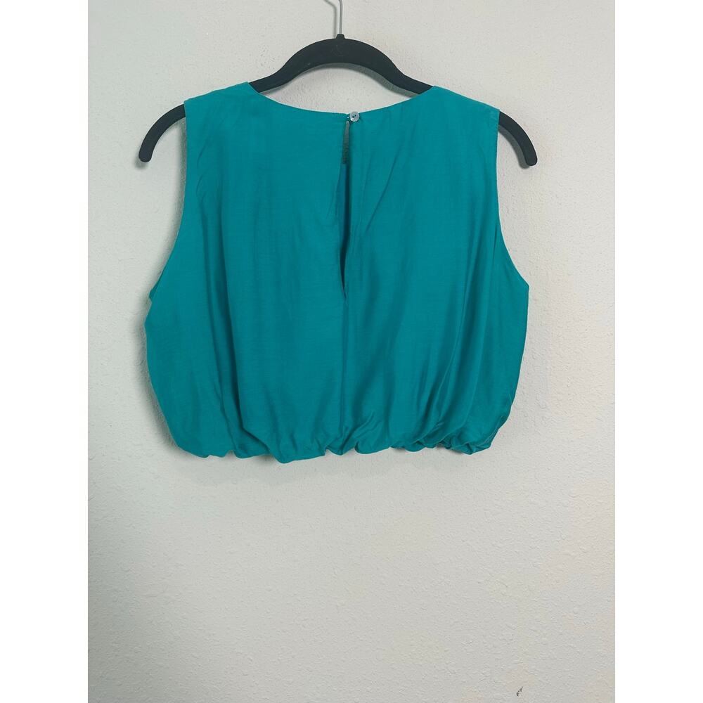 JETS Australian Cropped draped bodice ruched elastic bubble hemline Small - Picture 5 of 6